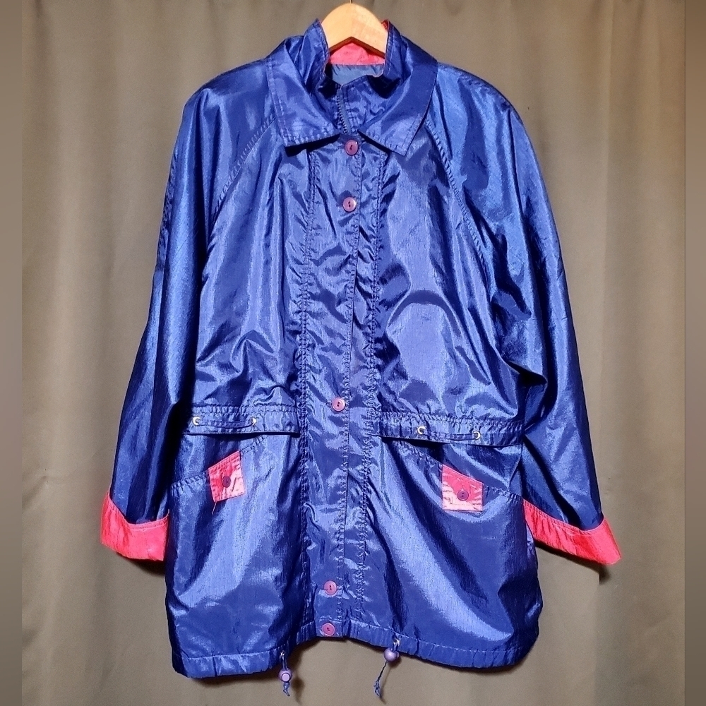 Vintage Maggie Sport Blue Pink Jacket Sz. Large